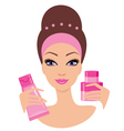 beautiful young woman vector image