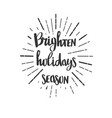 christmas wishes lettering in doodle style jolly vector image vector image