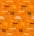 orange halloween seamless pattern vector image vector image
