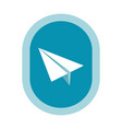 paper plane symbol vector image