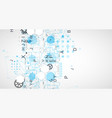 abstract technology concept circuit board color vector image