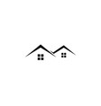 creative house roof real estate logo vector image