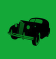nostalgia old car noir style vector image