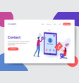 phone contacts vector image vector image