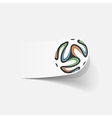 soccer football ball vector image vector image