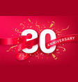 30th anniversary celebration banner template vector image vector image