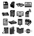 news icons set vector image vector image