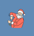 christmas and new year holidays concept vector image
