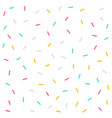 memphis style colorful confetti pattern vector image
