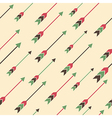 seamless colorful ethnic pattern with arrows vector image vector image