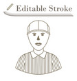 american football referee icon vector image