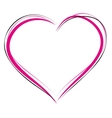 Heart symbol of love Sign of heart outline Heart Vector Image