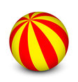 red and yellow ball vector image vector image