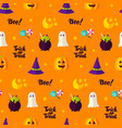 trick or treat seamless pattern vector image