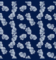seamless pattern with hibiscus flowers vintage vector image vector image