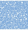 seamless pattern with snow on blue background vector image