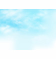 clear blue sky with clouds pattern background vector image vector image
