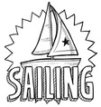 sailing vector image