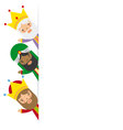 three kings of orient vector image