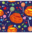 seamless halloween candy vector image