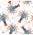 beautiful seamless sea life pattern vector image vector image