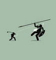 david versus goliath artwork depicts underdog wins vector image vector image