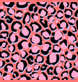 animal skin print in pink colors modern leopard vector image vector image