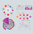 creative diagrams set vector image