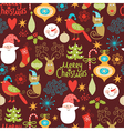 seamless pattern with new year elements vector image