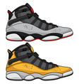 basketball shoes art vector image