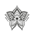 ethnic flower ornament vector image