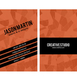 abstract business card vector image
