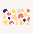 abstract organic shapes set with y2k aura vector image