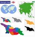 georgia map vector image