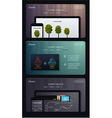 landing page for web marketing vector image vector image