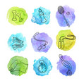 sport doodle set vector image