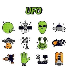 Sketch ufo icon Royalty Free Vector Image - VectorStock