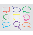speech bubbles b vector image