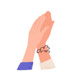 women clapping hands giving high five gesturing vector image vector image