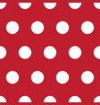 red and white polka dot seamless repeating pattern vector image vector image