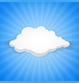abstract background of white cloud in blue sky vector image