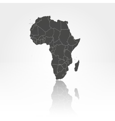 3d map africa Royalty Free Vector Image - VectorStock