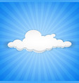 abstract background of white cloud in blue sky vector image