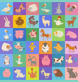 background or paper design with cartoon farm vector image