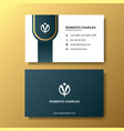 modern luxury business card background template vector image