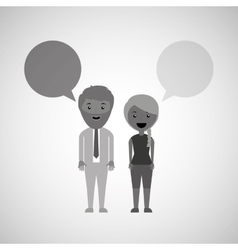 People talking design Royalty Free Vector Image