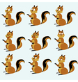 red squirrel vector image