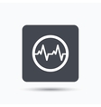 heartbeat icon cardiology symbol vector image