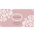 invitation card vintage style vector image