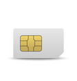 mobile sim card vector image vector image